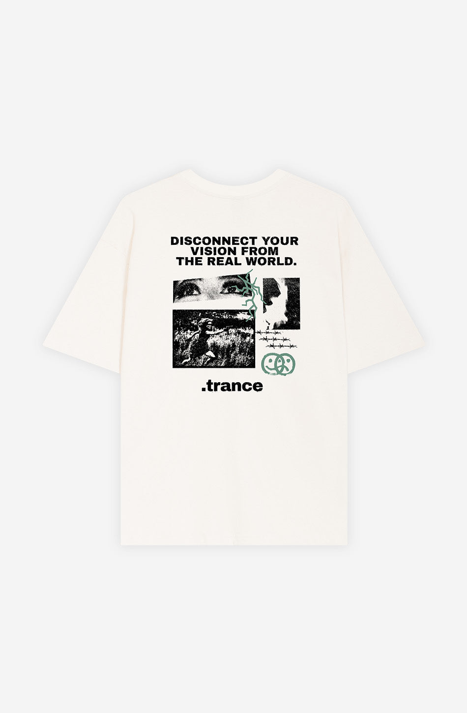 Camiseta Disconnected Your Vision Coton bio Ivoire