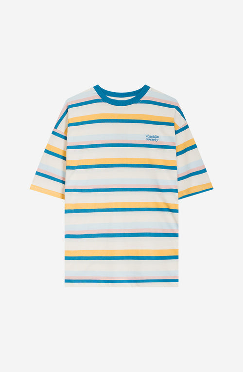 Camiseta Stripes Kaotiko Society 501 Green/ Yellow