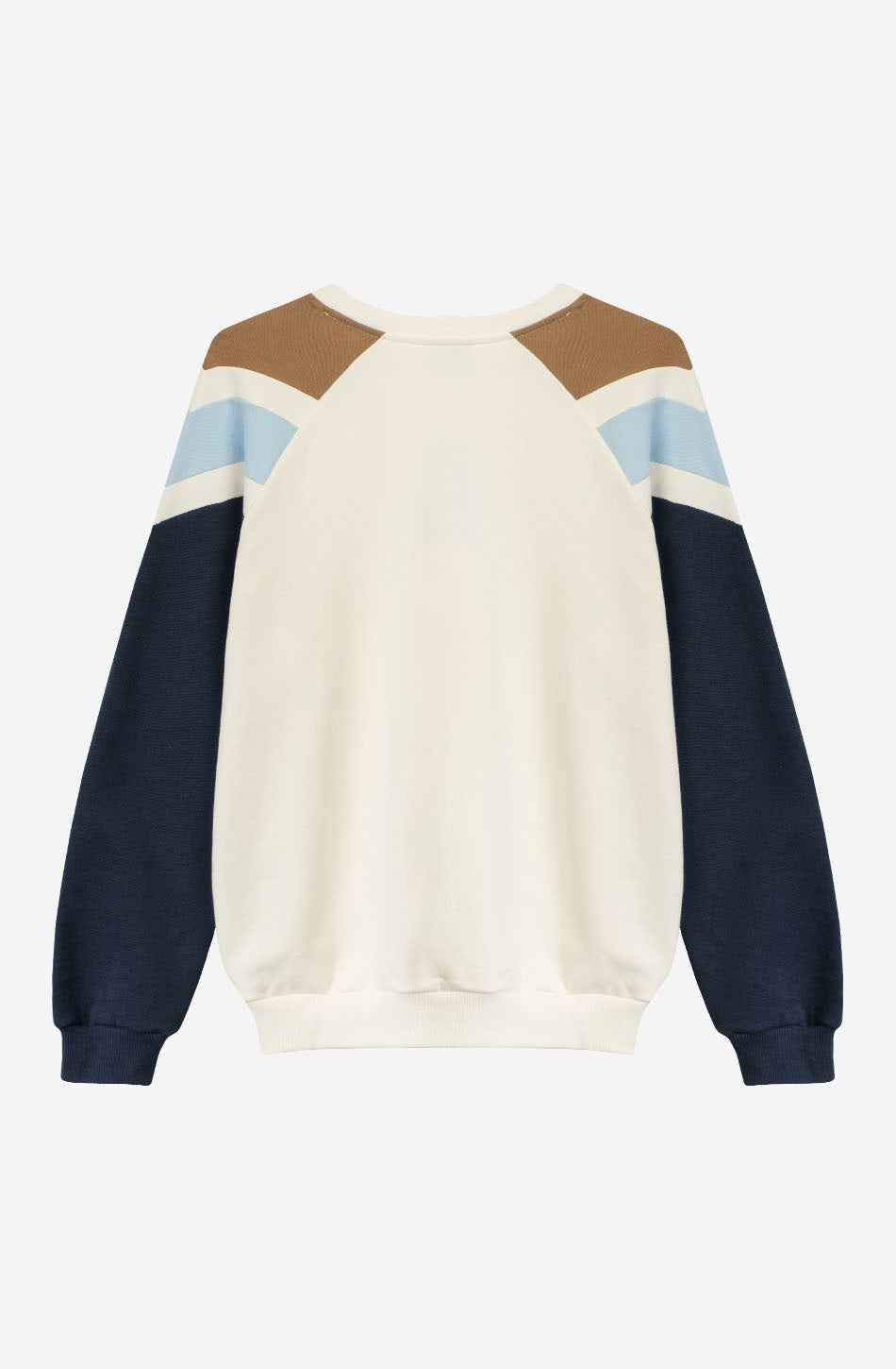Rocco Elfenbein/Marineblaues Sweatshirt