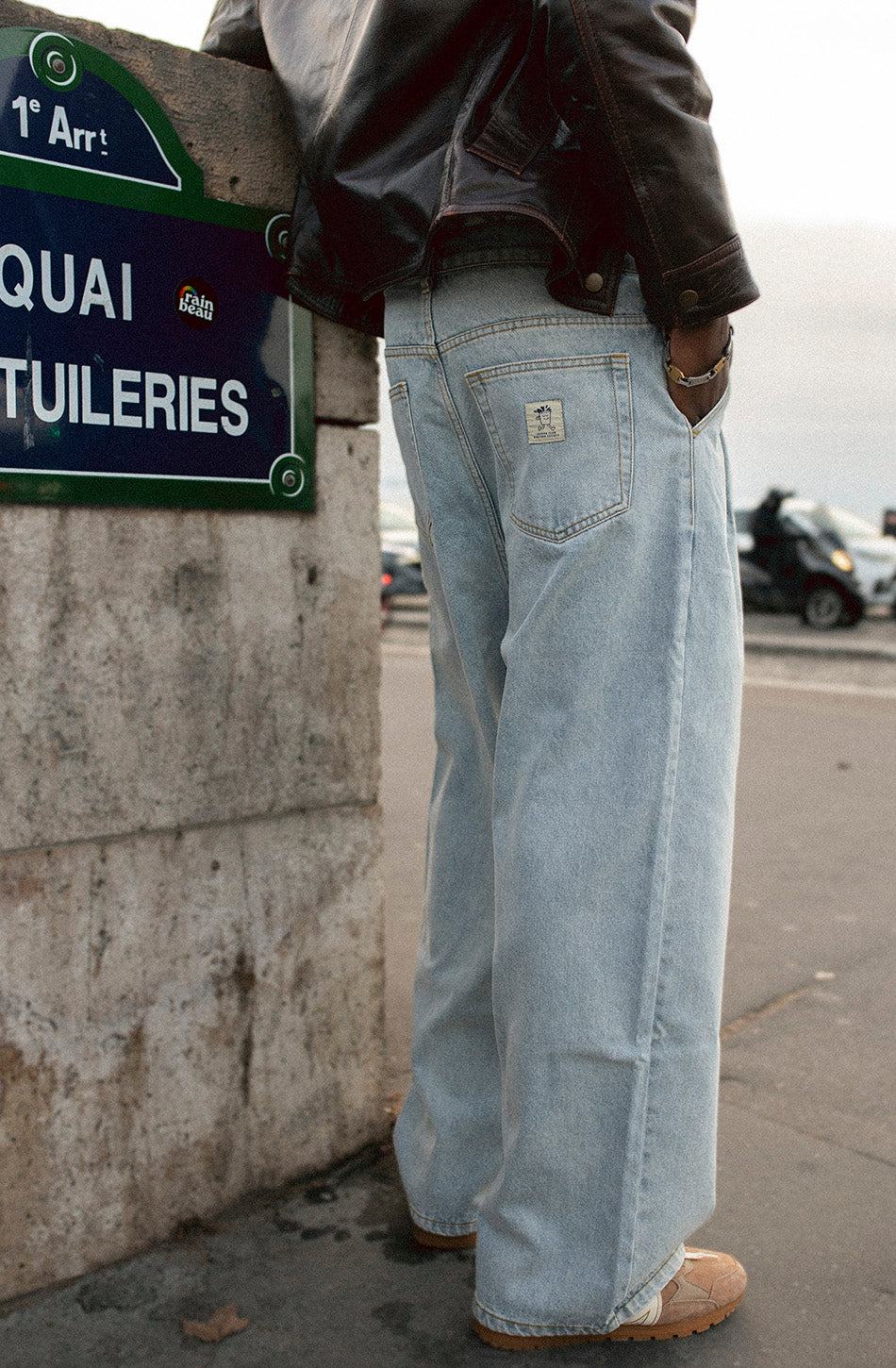 Pantalón Wide Leg Coffee Club Denim Acid
