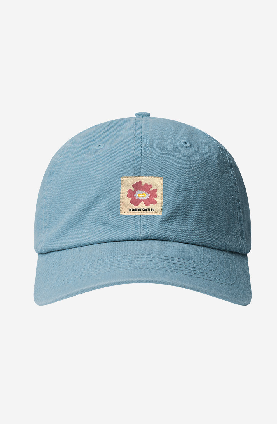Casquette Island Flower Vintage Light Denim