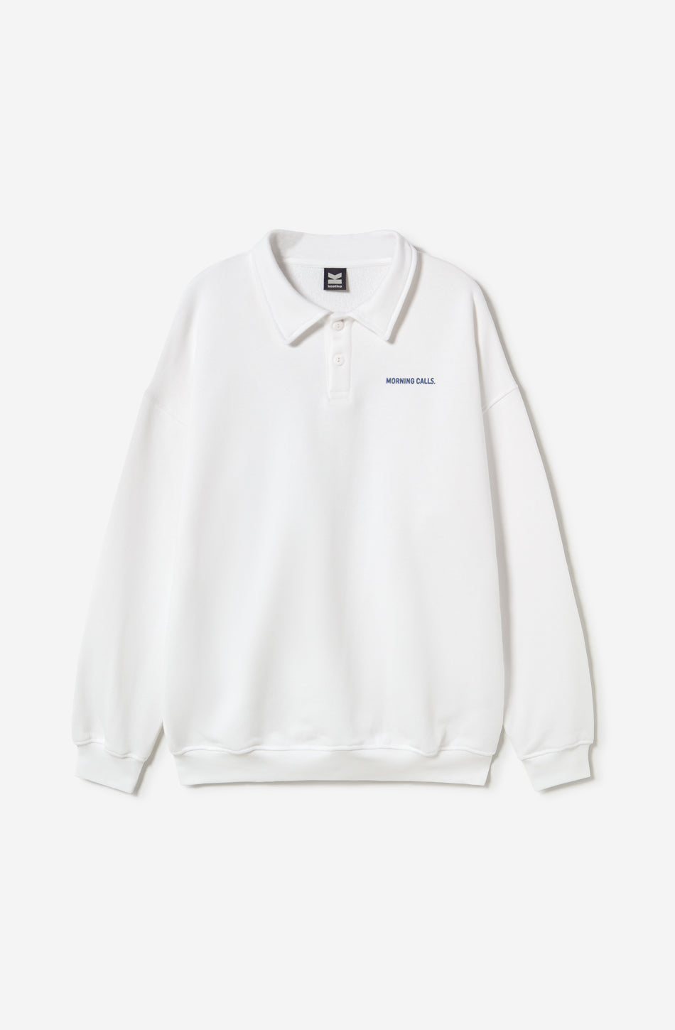 Sweat-shirt Polo Morning Calls Organic Cotton White