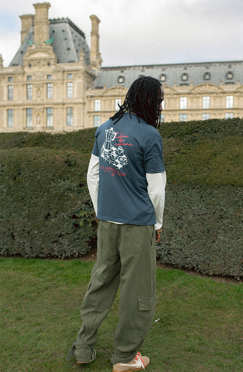 Camiseta Coffee Time Navy