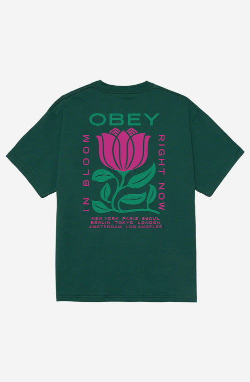T-shirt Obey In Bloom Classic Rainforest