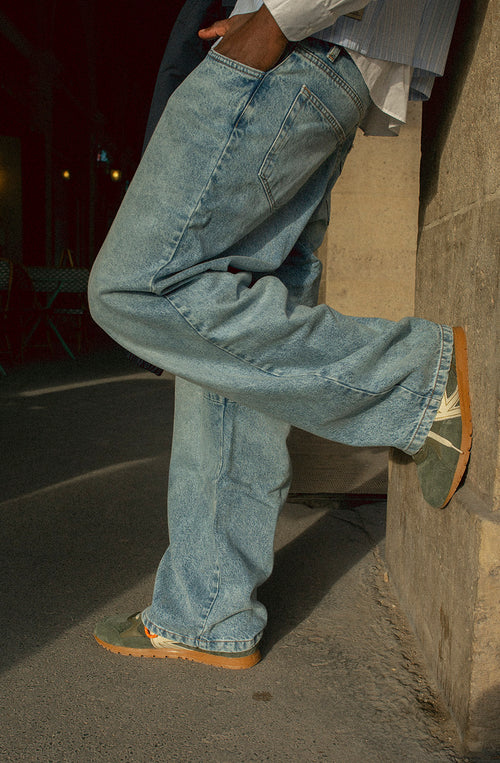 Pantalon Baggy Ballon Denim Blue