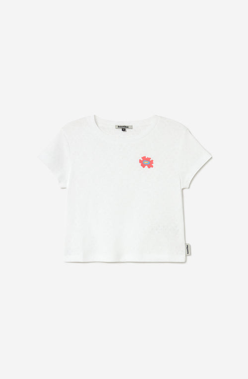 T-shirt Peony White