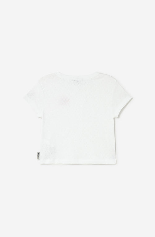 T-shirt Peony White