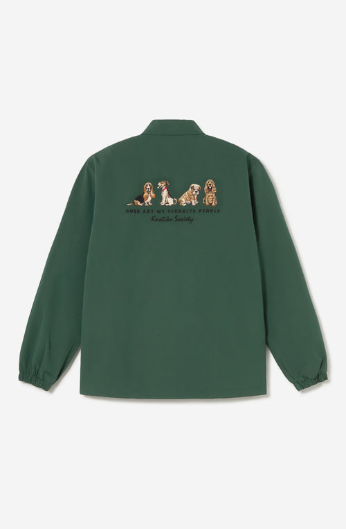 Hunde Grüne Jacke