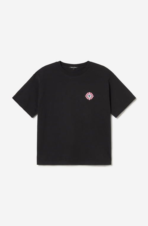 Schwarzes T-Shirt „Washed Found In Paradise“