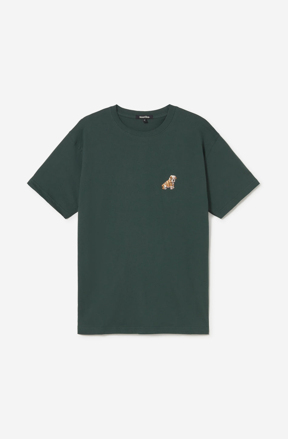 T-shirt Bulldog Posy Green