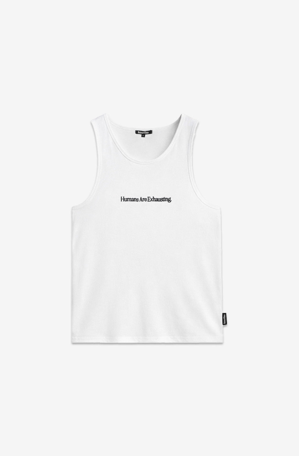 T-shirt Tank Top Humans Are Exhausting White