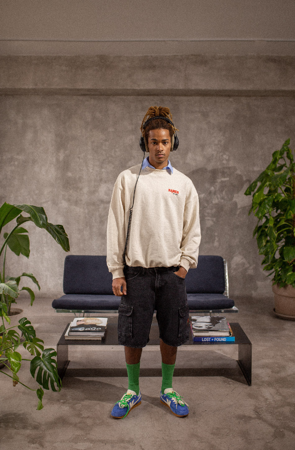 Sweat-shirt Ramen Osaka Ivory