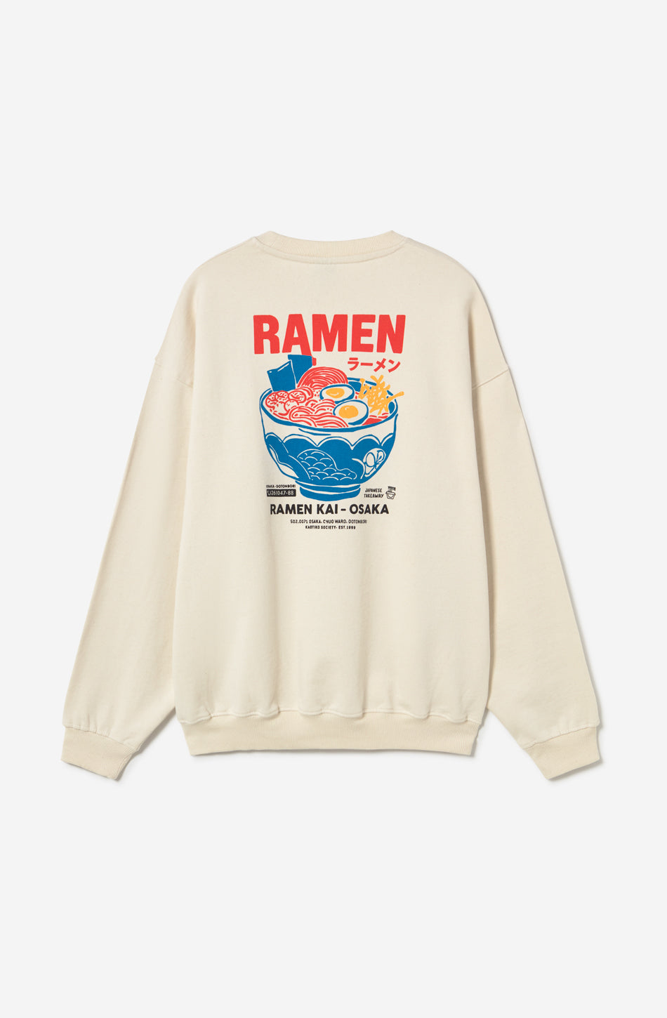 Sweat-shirt Ramen Osaka Ivory