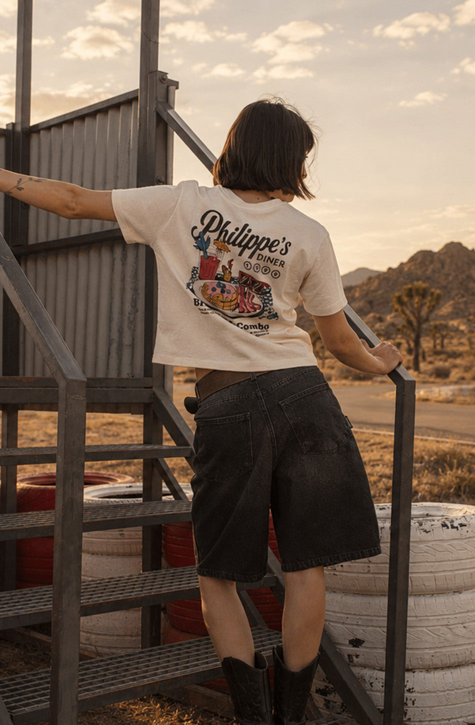 T-shirt Breakfast Road Organic Cotton Ivory