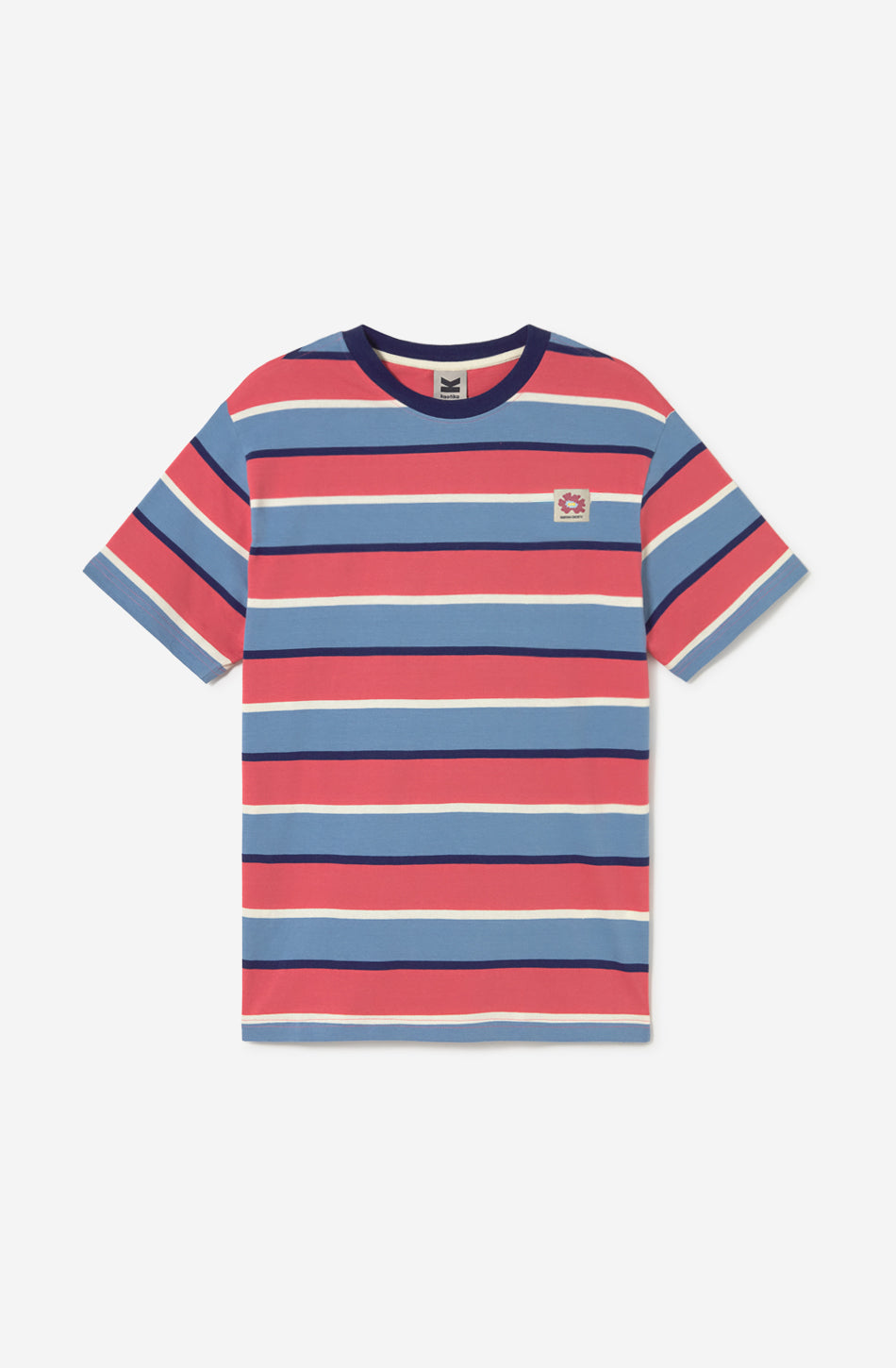 T-shirt Stripes Island Blue/ Pink