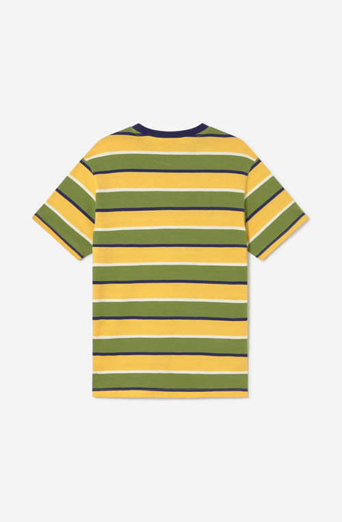 T-shirt Stripes Island Yellow/Green