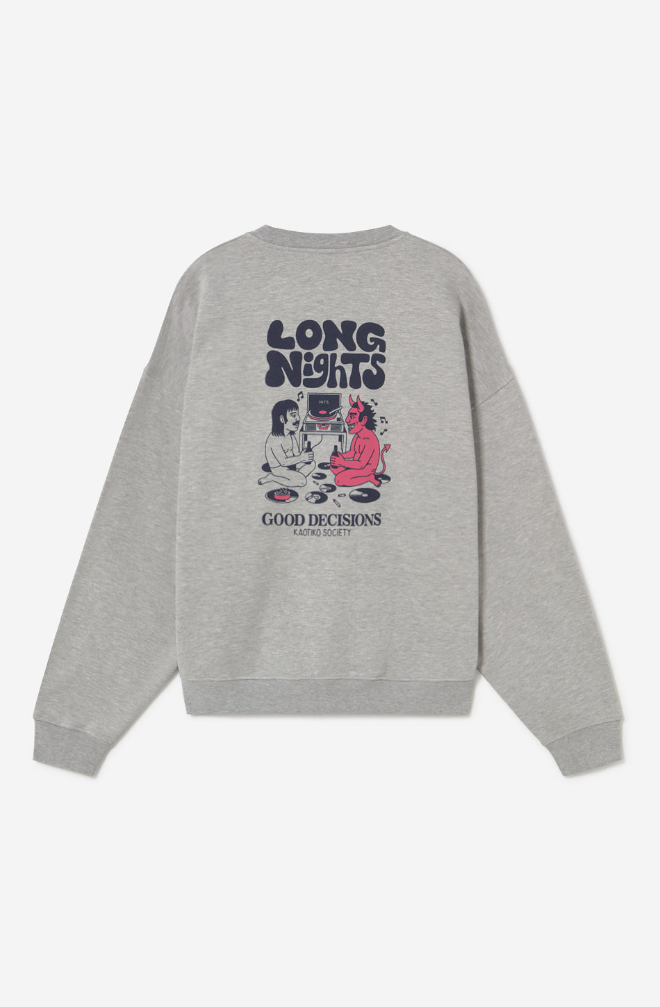 Sweat-shirt Long Nights Gray