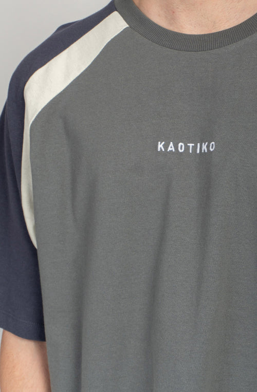 T-shirt court Lennox Heura/Bleu marine