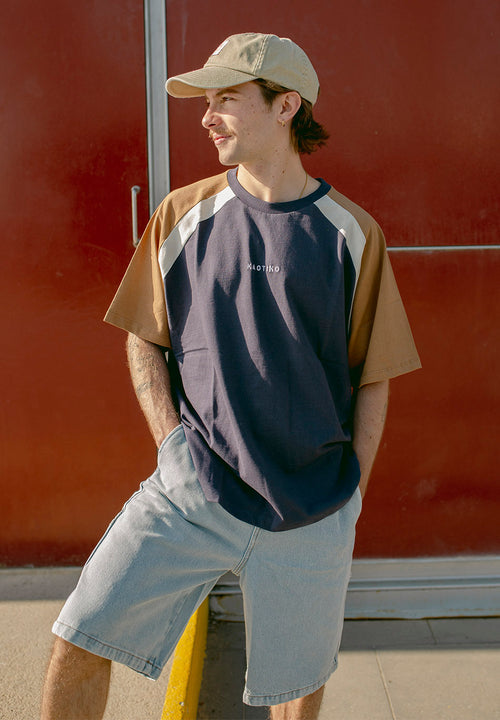 Camiseta Lennox Navy/Camel