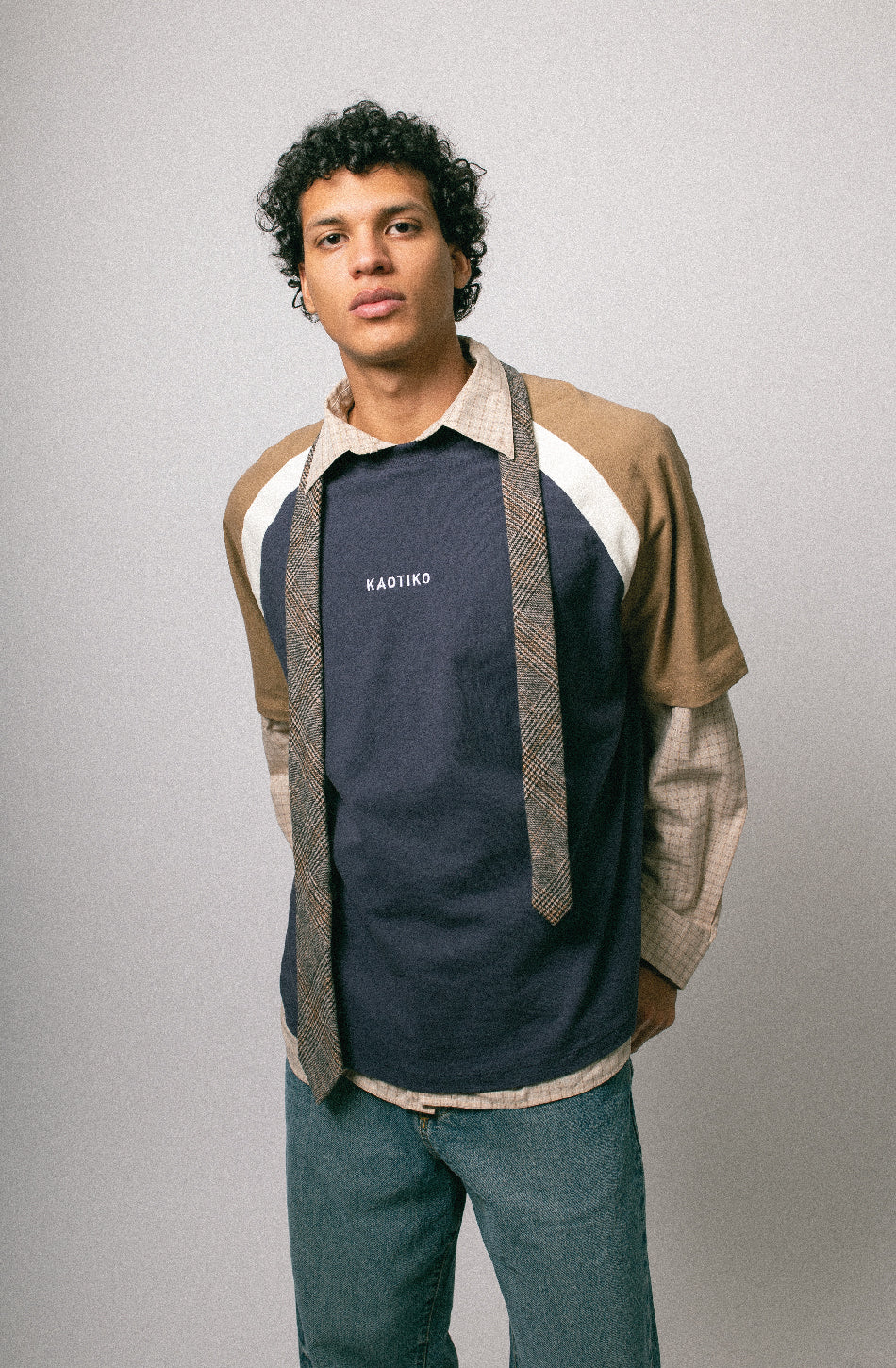 Camiseta Lennox Navy/Camel