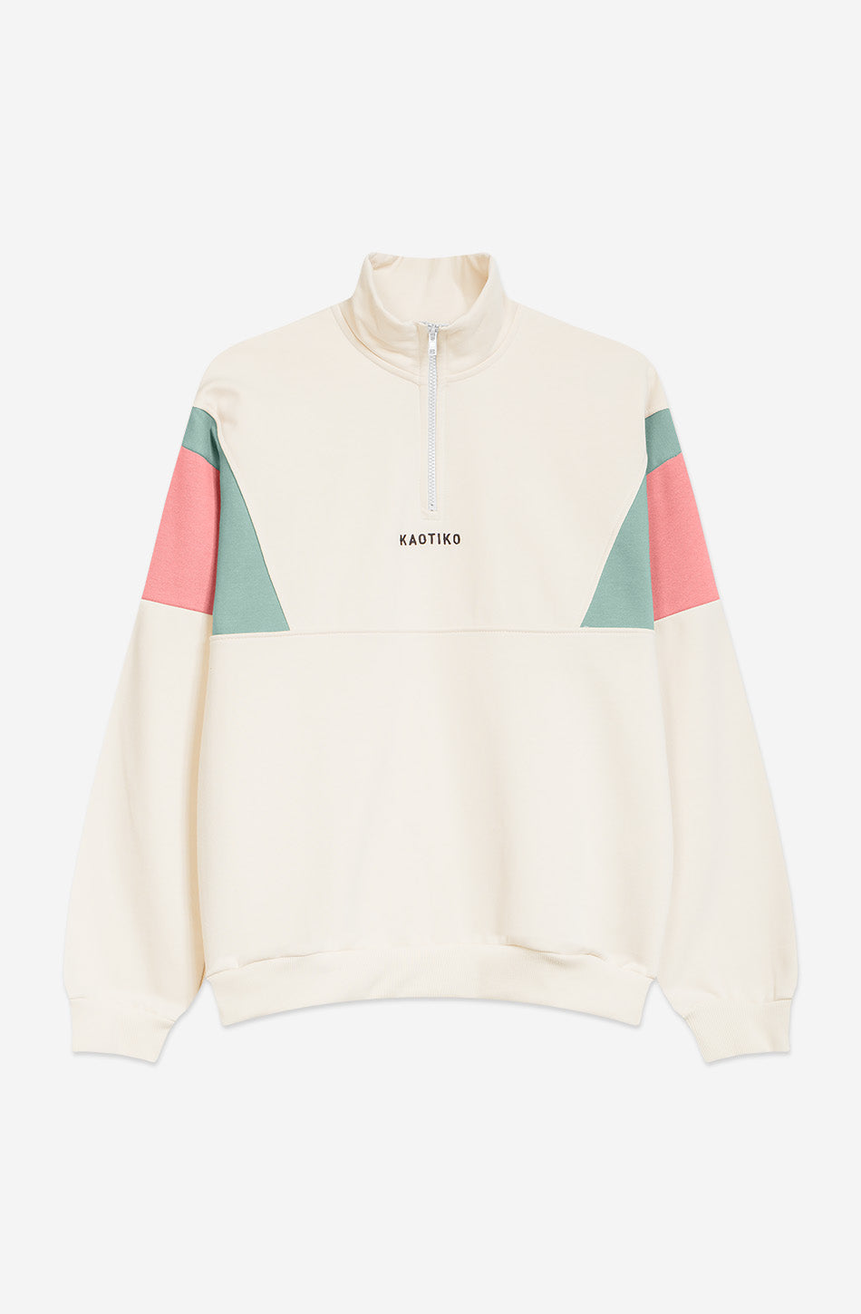 Sweat Arthur Ivoire/Bleu pâle/Saumon