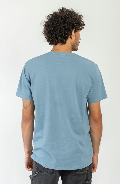 T-shirt Basic bleu délavé