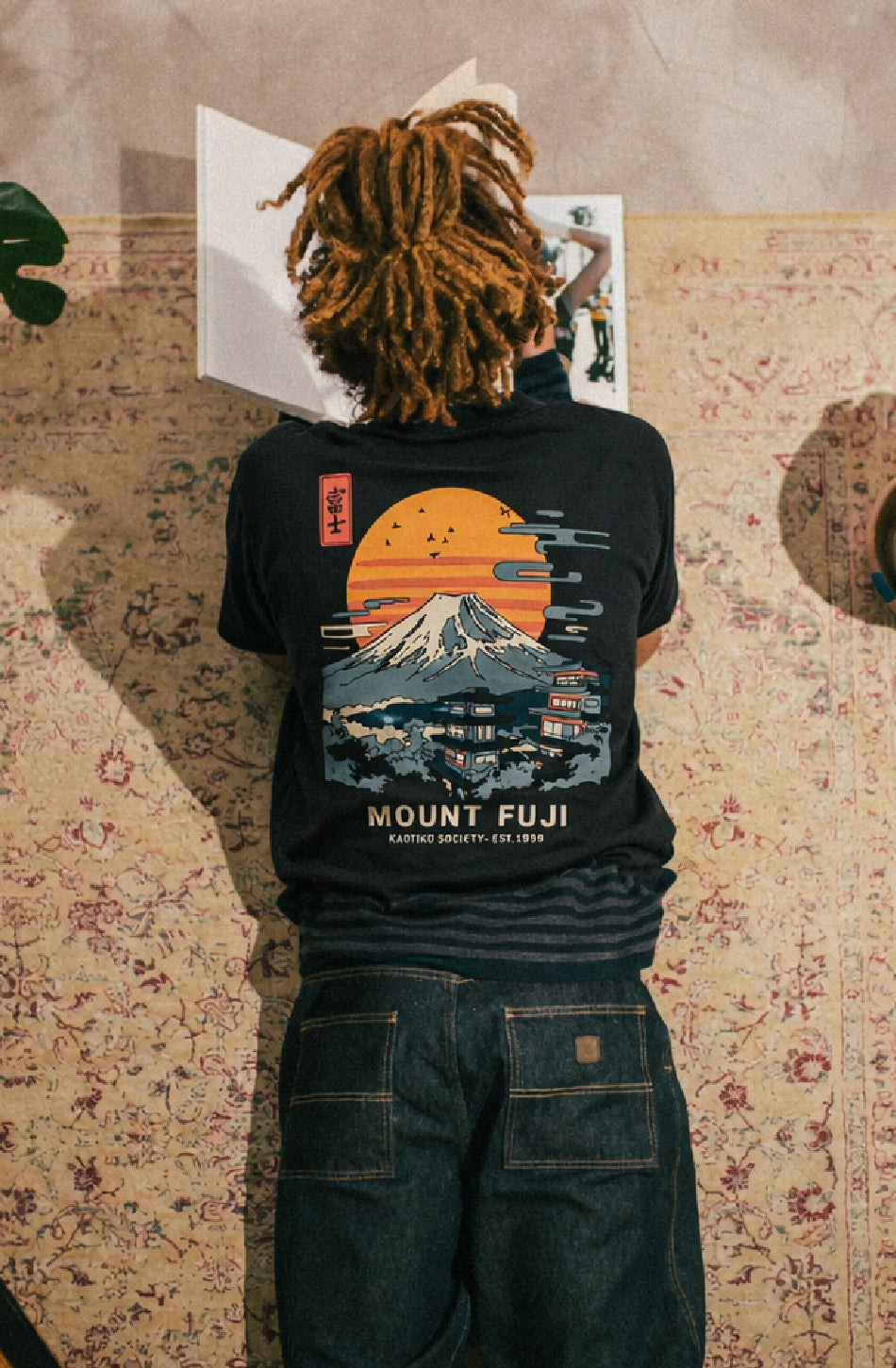 T-shirt Mount Fuji Black
