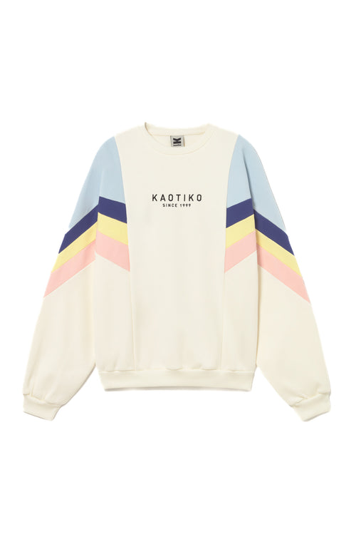 Sweatshirt Ginger Elfenbein/Blau/Navy/Rosa/Gelb
