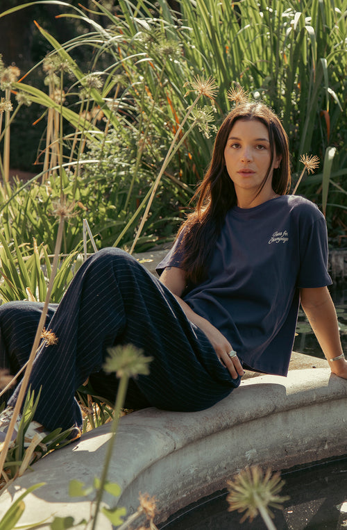 T-shirt Champagne Navy