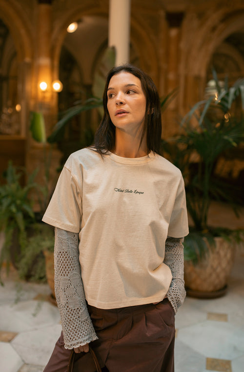 T-shirt Forget The Guests Organic Ivory
