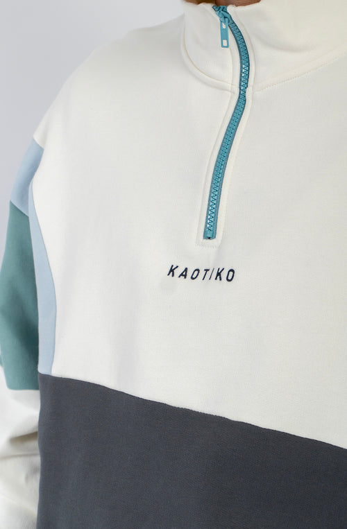 Sweatshirt Arthur Ivory Black Niagara Relaxed Fit