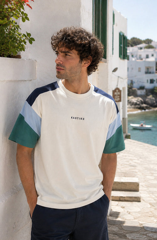 Camiseta Ottawa Ivory / Blue / Deep Jungle