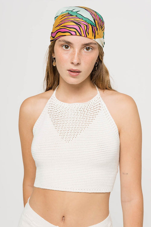 Top à bretelles en crochet Formentera