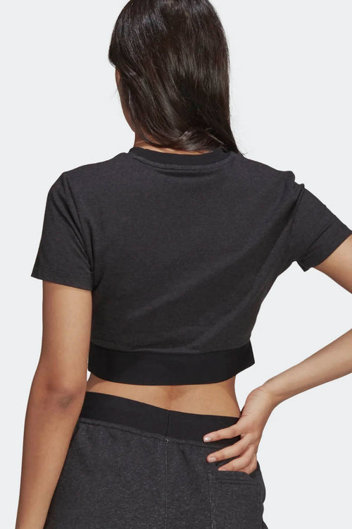 Adidas Cropped Black Melange T-shirt