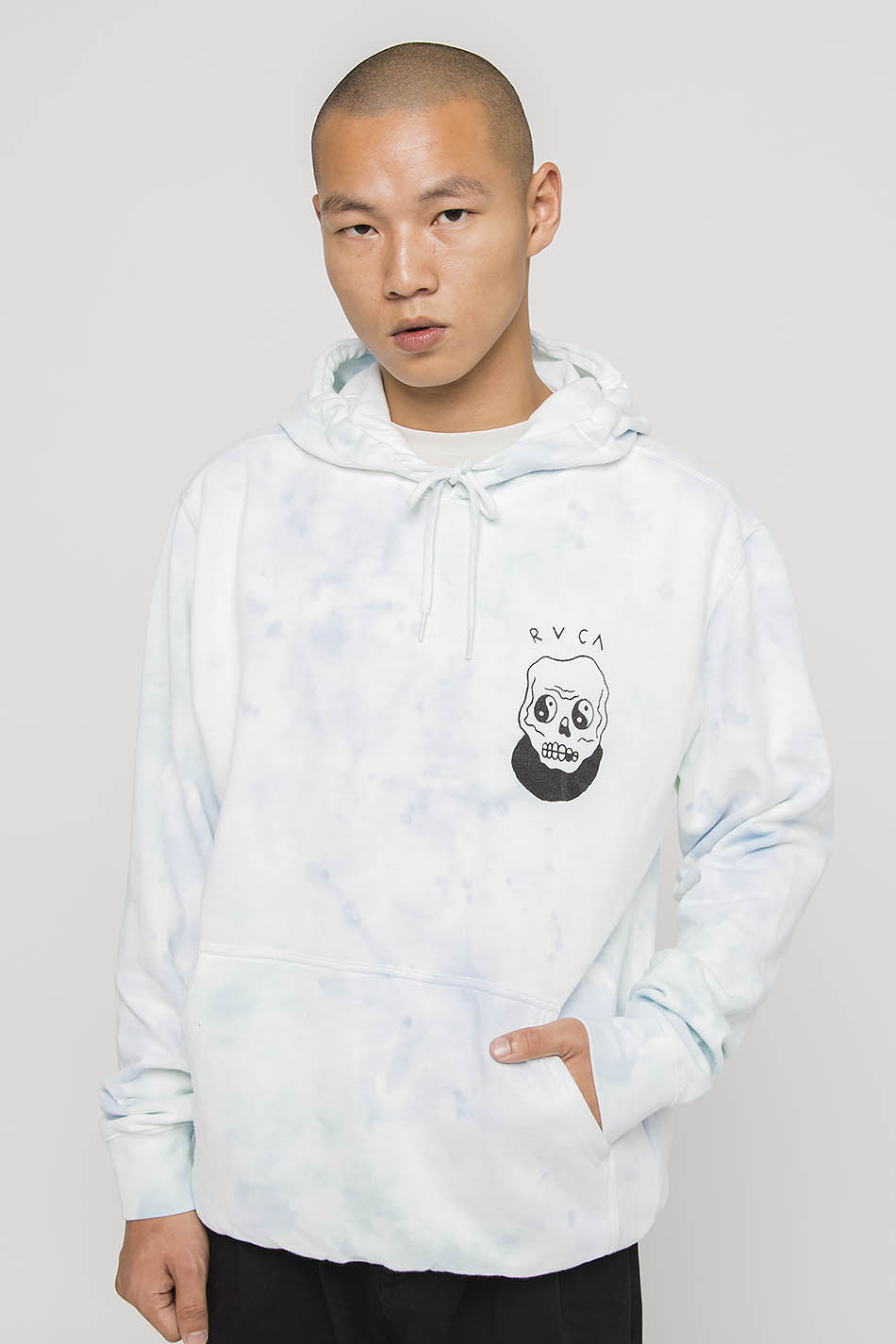 Sweatshirt à Capuche RVCA Benji Skull Blumble Tie Dye