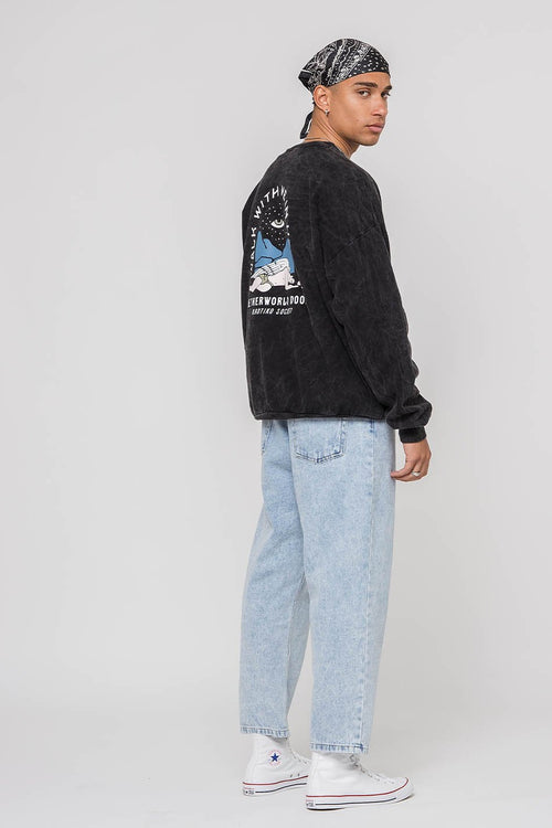 Washed Netherworld Door Sweatshirt