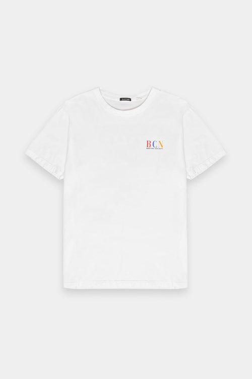 T-shirt délavé Barcelone