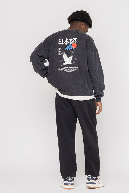 Sweat Washed Heron Japan Black