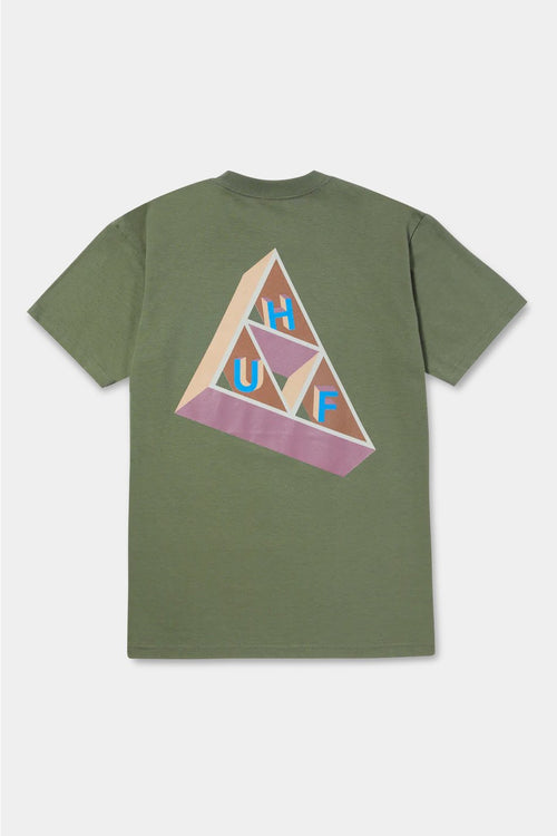 T-shirt Huf Based Triple Triangle Olive