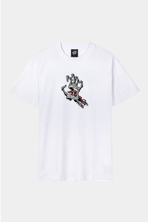 Tee-shirt Santa Cruz Bone Hand Cruz Front White