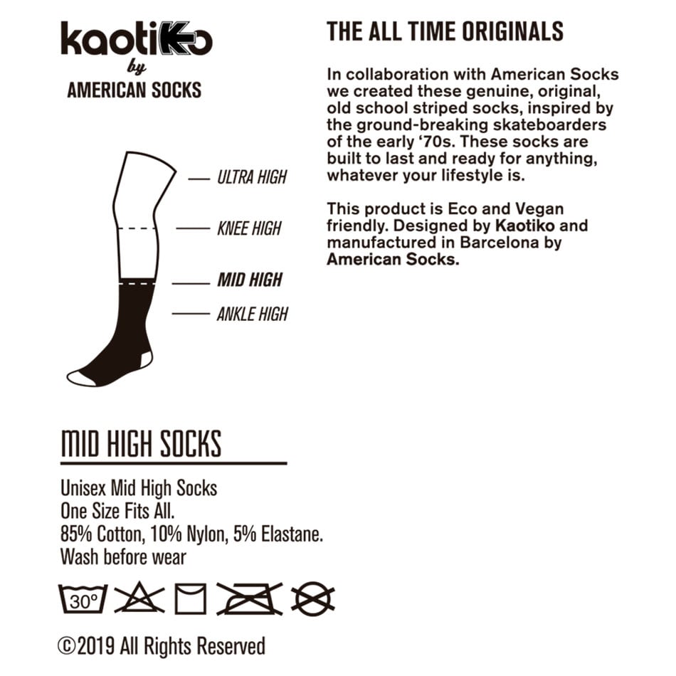 Chaussettes Kaotiko Noir/blanc