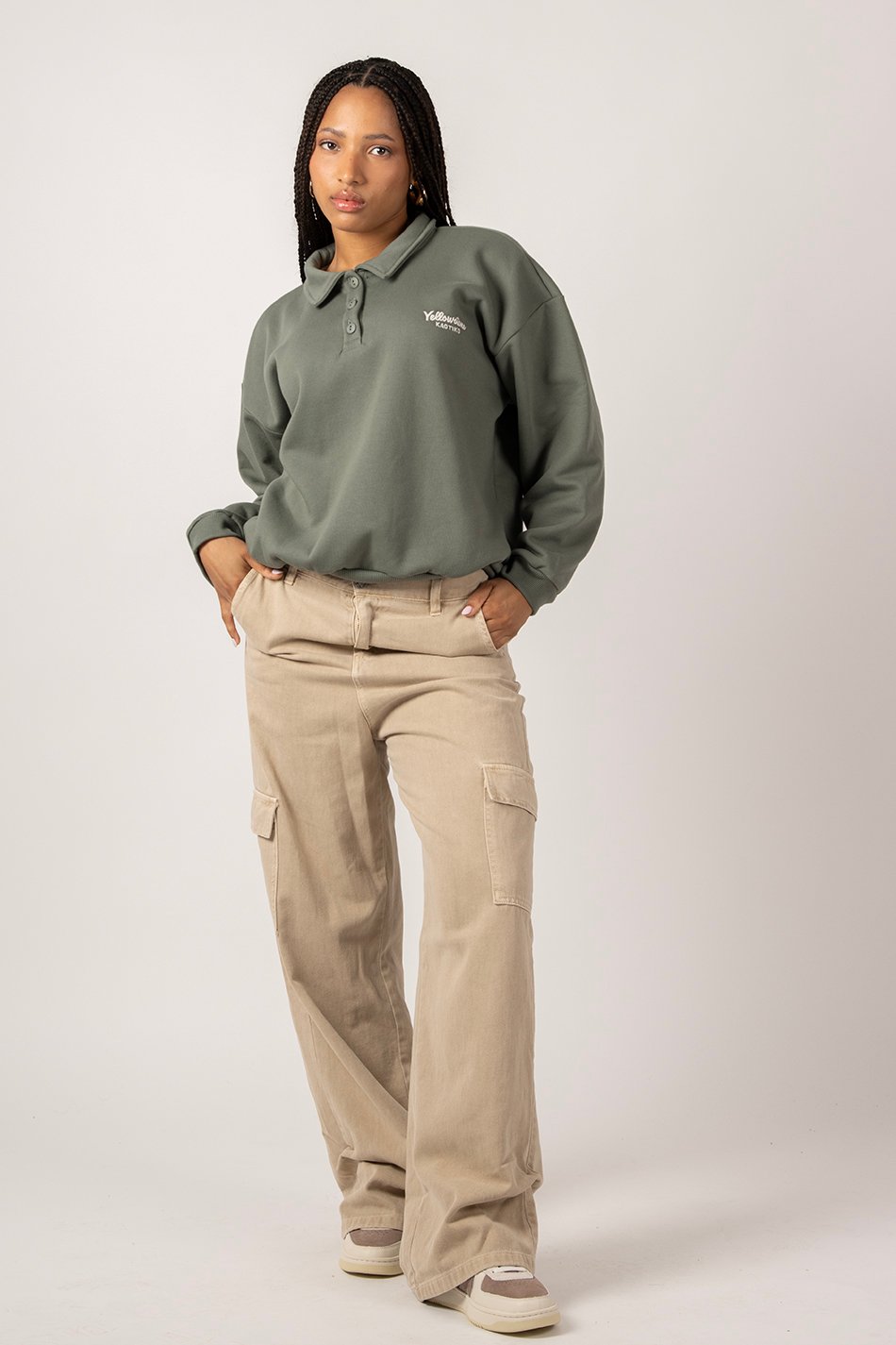 Sweat-shirt Bear YellowStone Old Green