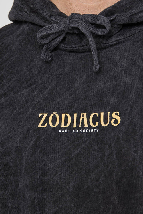 Black Zodiacus Washed Sweatshirt