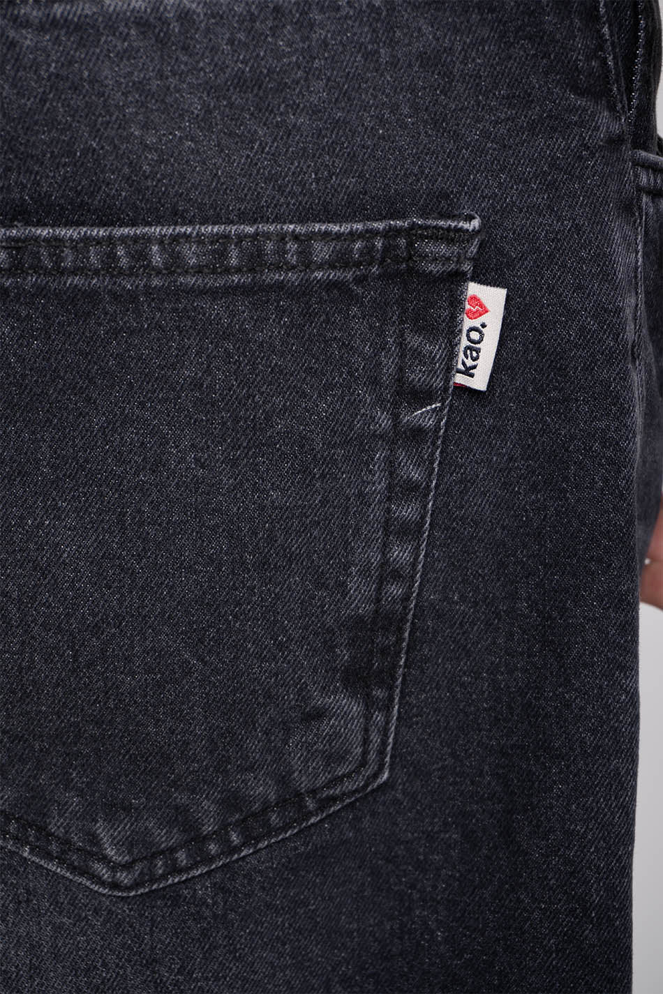 Bermuda Loose Baggy Denim Noir