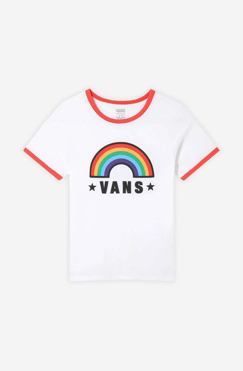 Vans Rainbow Patch White T-Shirt