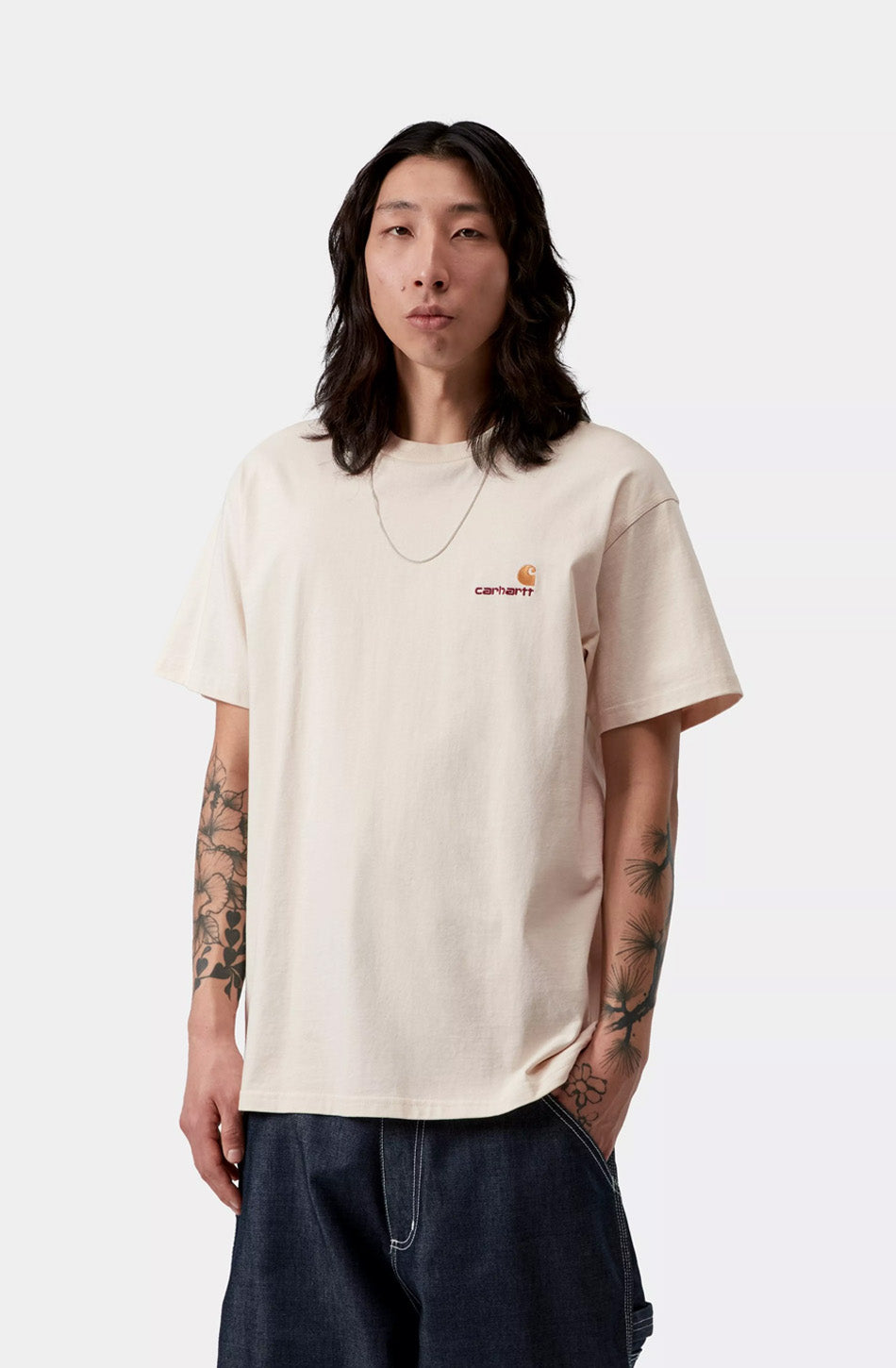 T-shirt CARHARTT American Script Natural