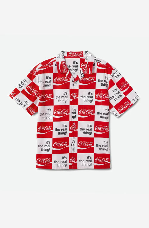 Chemise Brixton x Coca-Cola Bunker White 