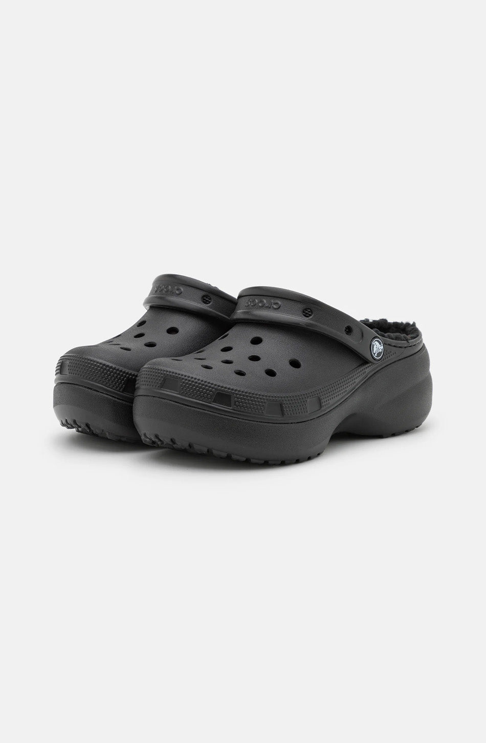 Zuecos Crocs Classic Platform Lined Black