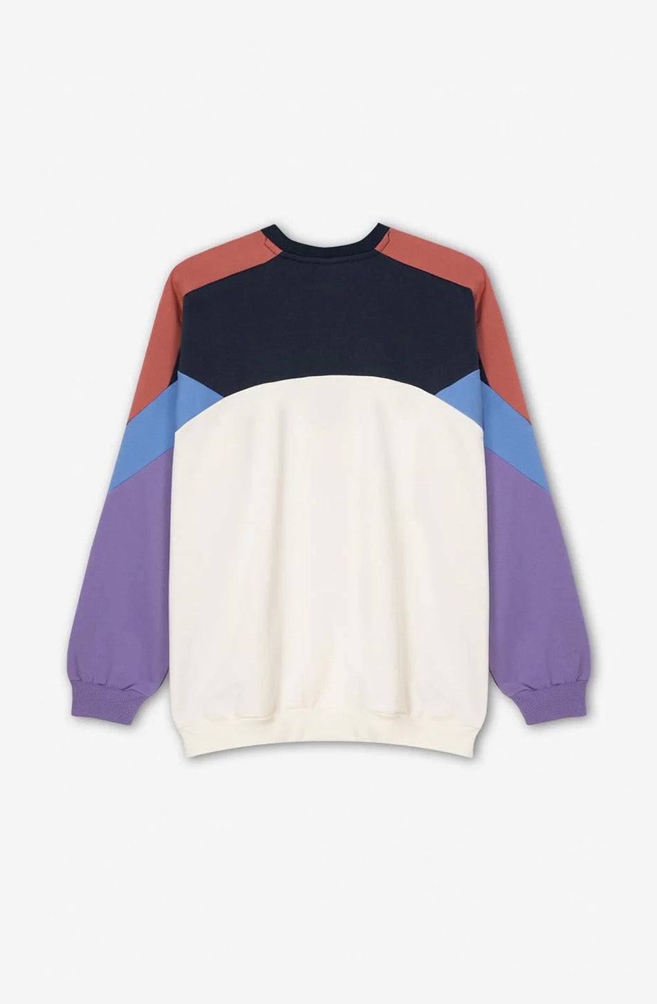 Sweat-shirt Dru Ivory/ Navy/ Grape/ Cresen