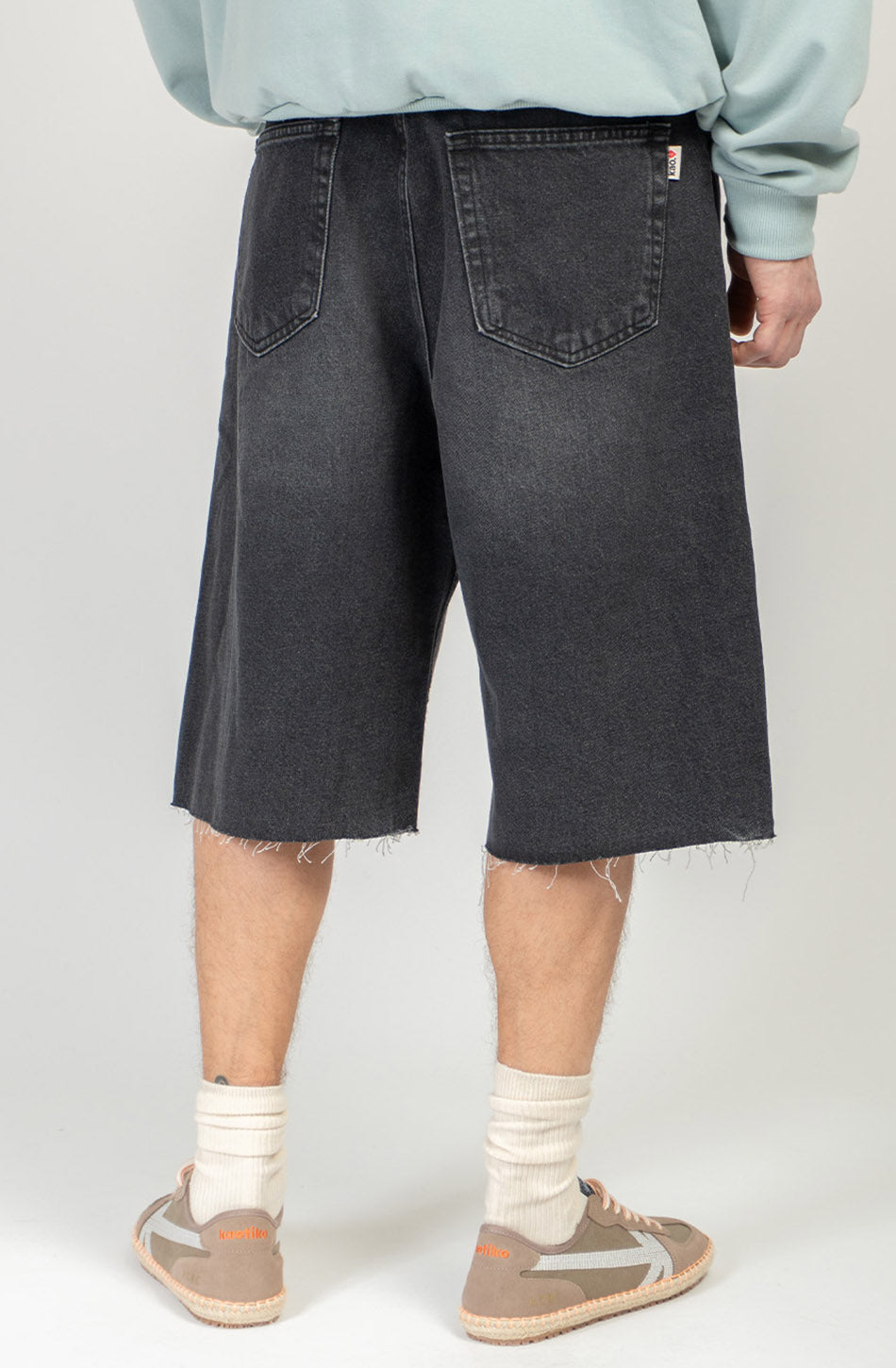 Bermuda Loose Baggy Denim Noir